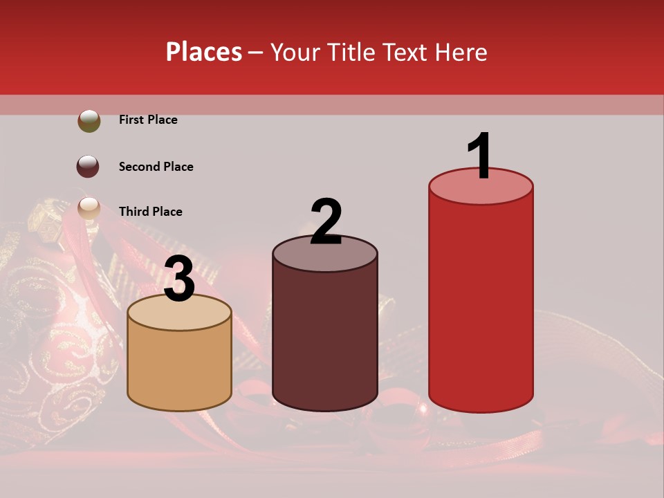 Christmas Balls Red PowerPoint Template