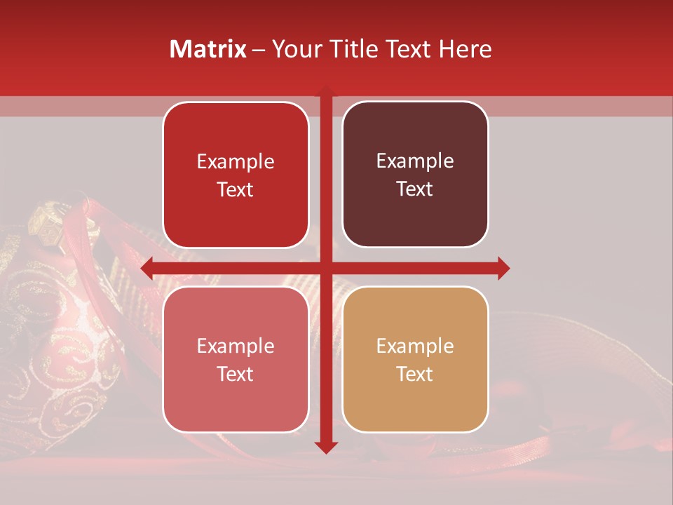 Christmas Balls Red PowerPoint Template