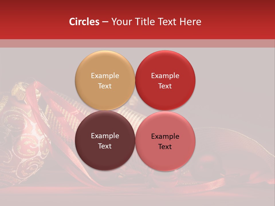 Christmas Balls Red PowerPoint Template