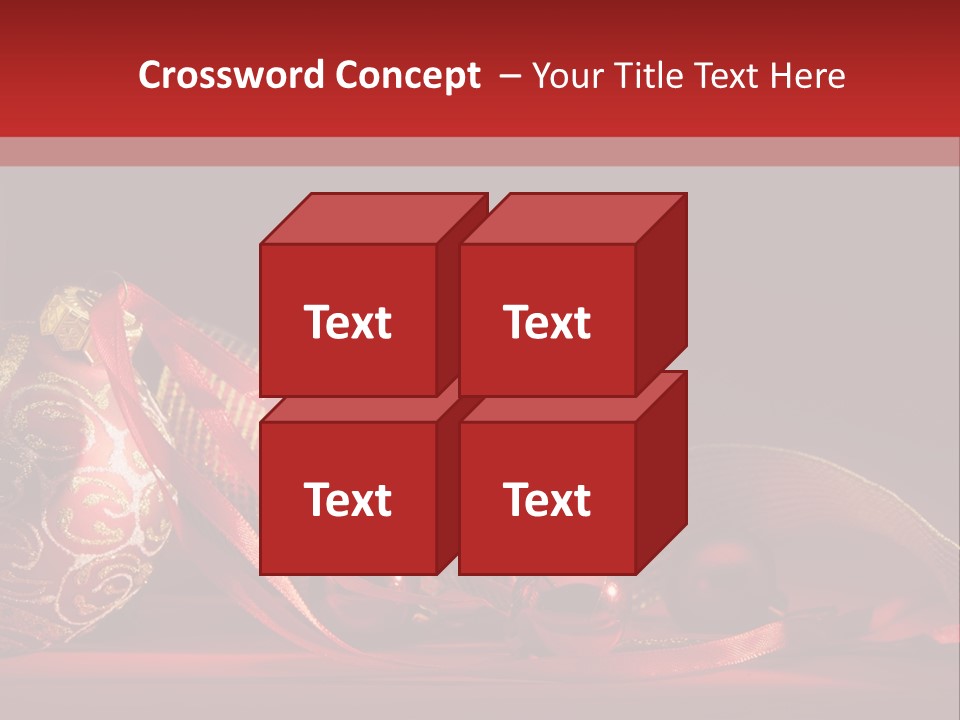 Christmas Balls Red PowerPoint Template