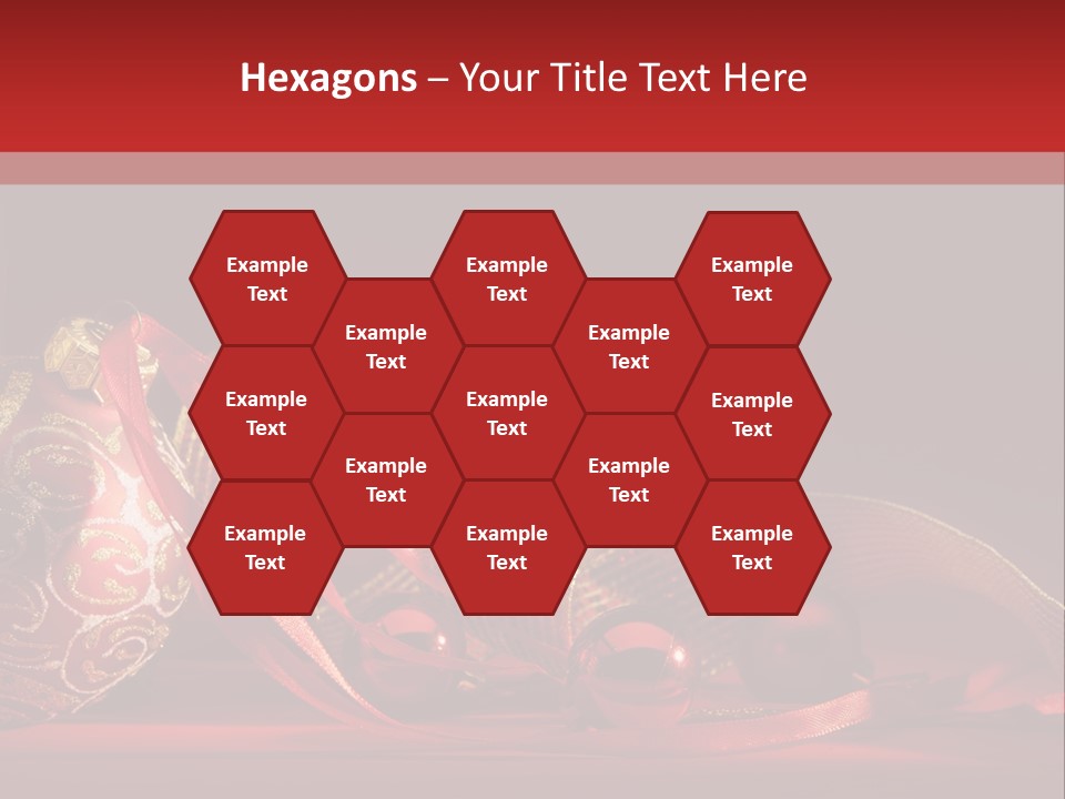 Christmas Balls Red PowerPoint Template