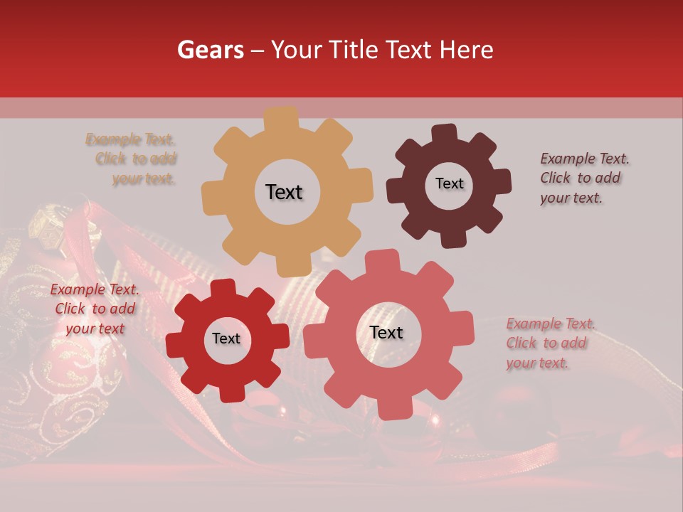 Christmas Balls Red PowerPoint Template