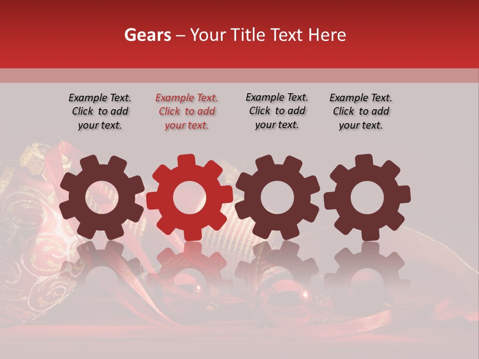 Christmas Balls Red PowerPoint Template