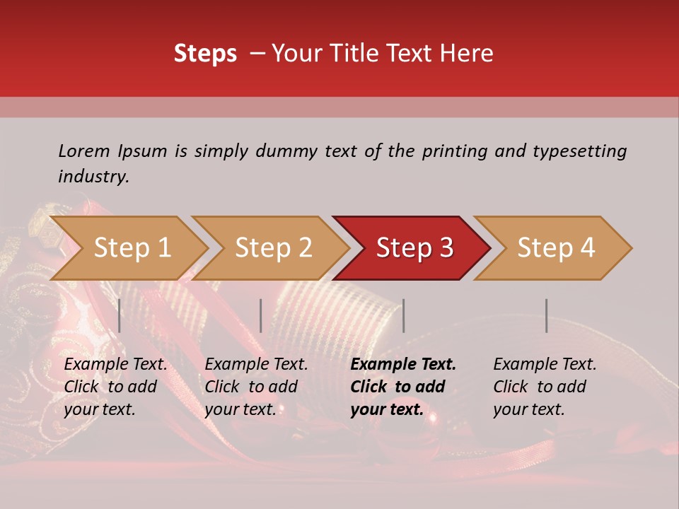 Christmas Balls Red PowerPoint Template