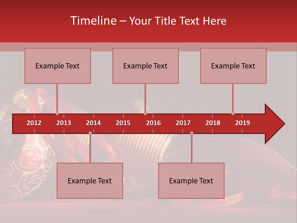 Christmas Balls Red PowerPoint Template