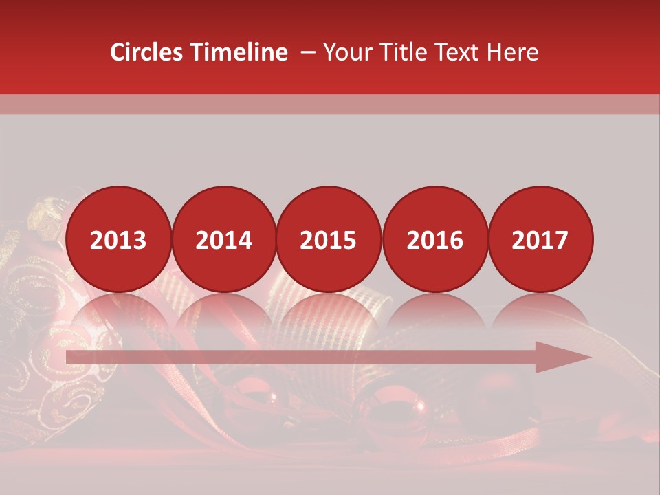 Christmas Balls Red PowerPoint Template