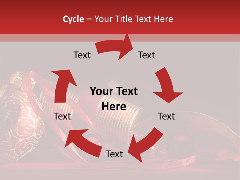 Christmas Balls Red PowerPoint Template