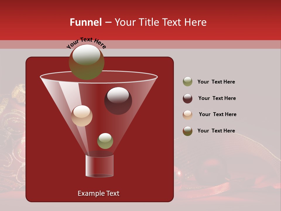 Christmas Balls Red PowerPoint Template