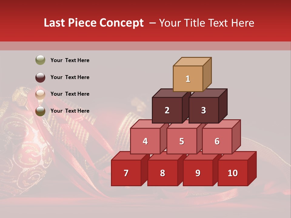 Christmas Balls Red PowerPoint Template