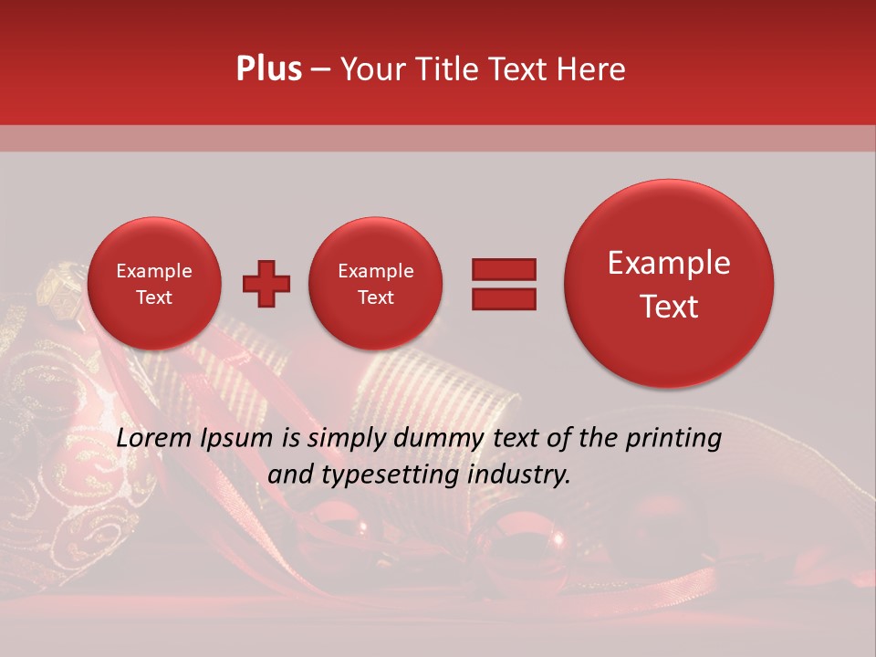 Christmas Balls Red PowerPoint Template