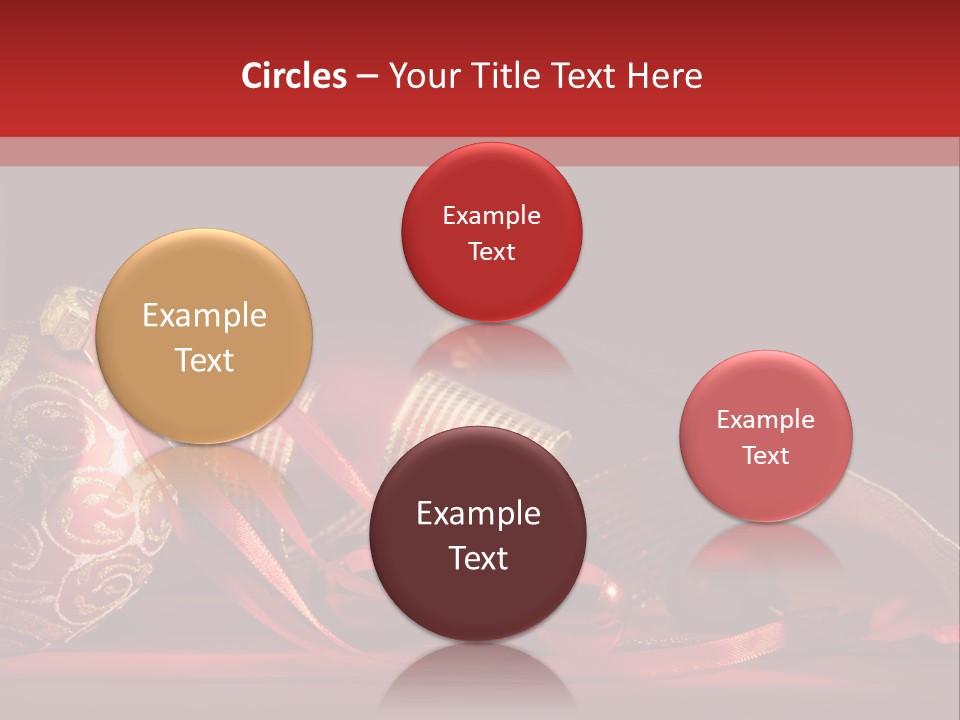 Christmas Balls Red PowerPoint Template