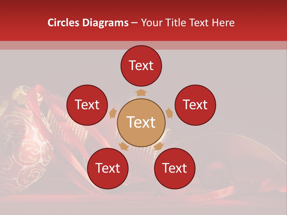 Christmas Balls Red PowerPoint Template