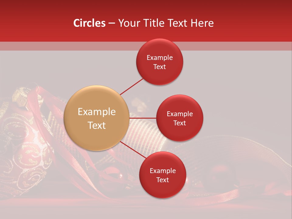 Christmas Balls Red PowerPoint Template