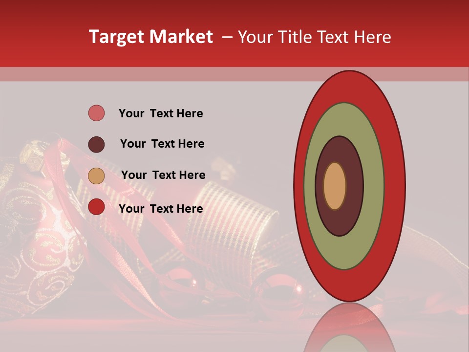 Christmas Balls Red PowerPoint Template