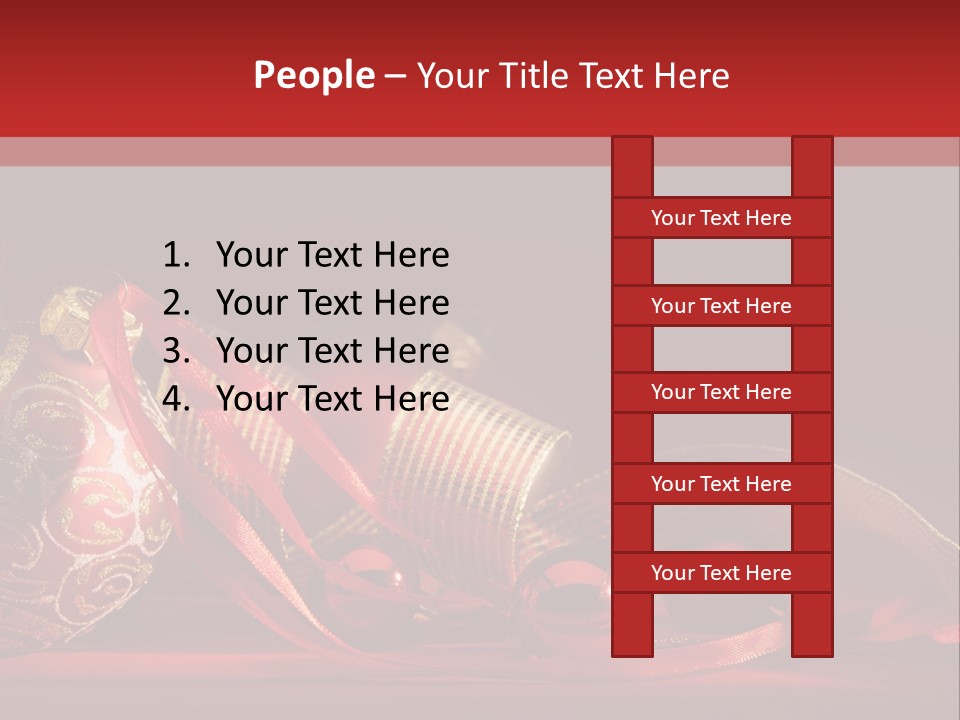 Christmas Balls Red PowerPoint Template
