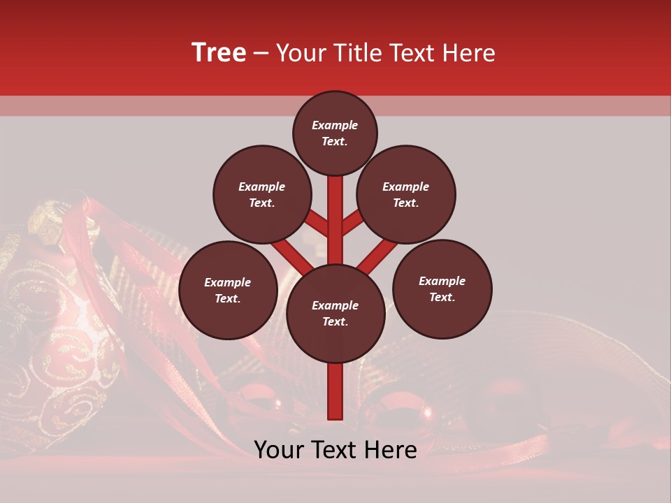 Christmas Balls Red PowerPoint Template