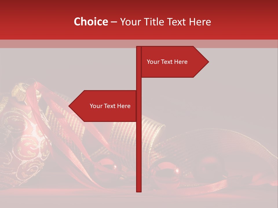 Christmas Balls Red PowerPoint Template