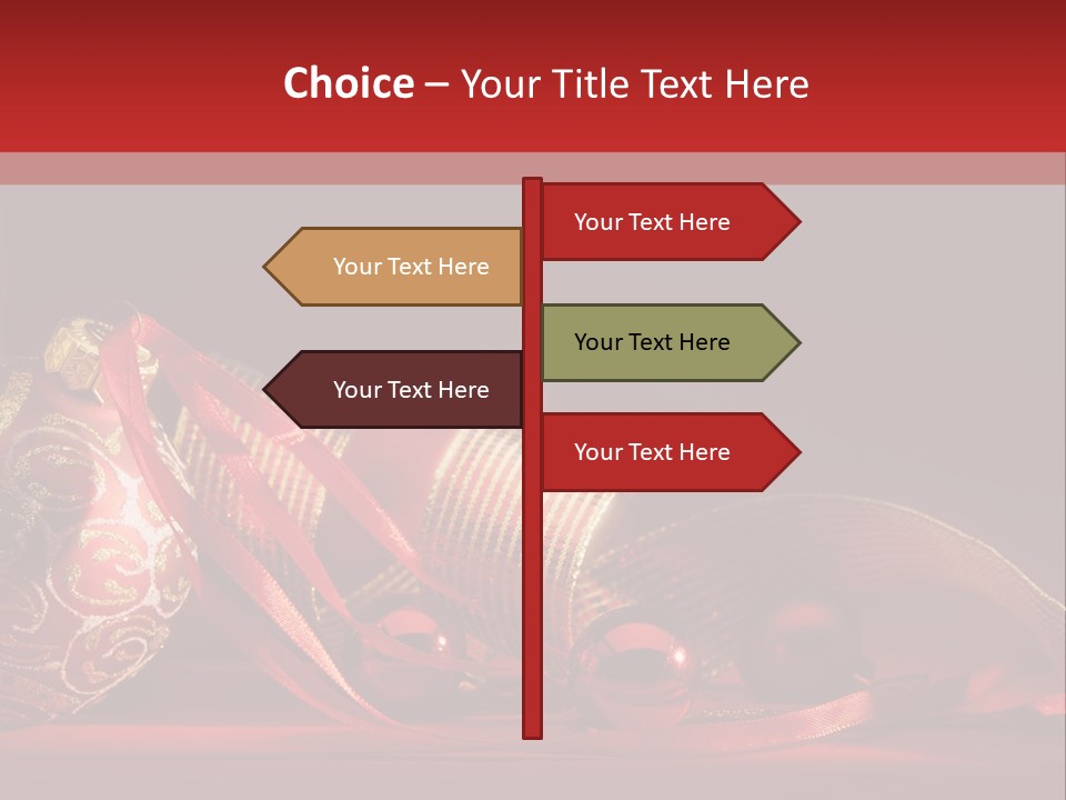 Christmas Balls Red PowerPoint Template