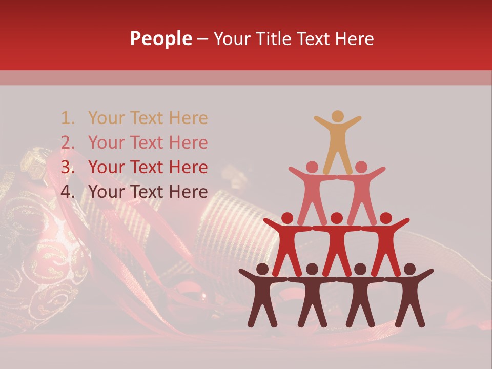 Christmas Balls Red PowerPoint Template