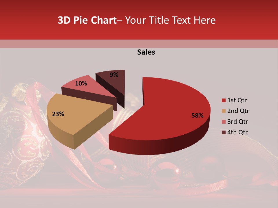 Christmas Balls Red PowerPoint Template