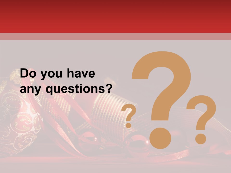 Christmas Balls Red PowerPoint Template