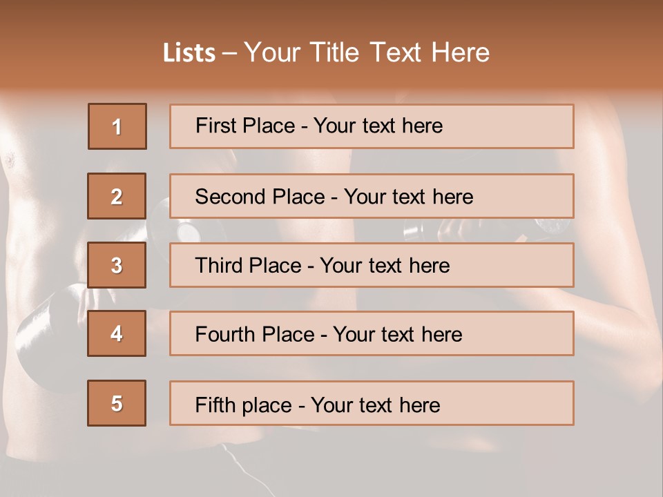 Weight Training PowerPoint Template