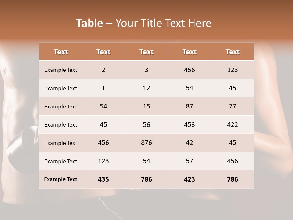 Weight Training PowerPoint Template