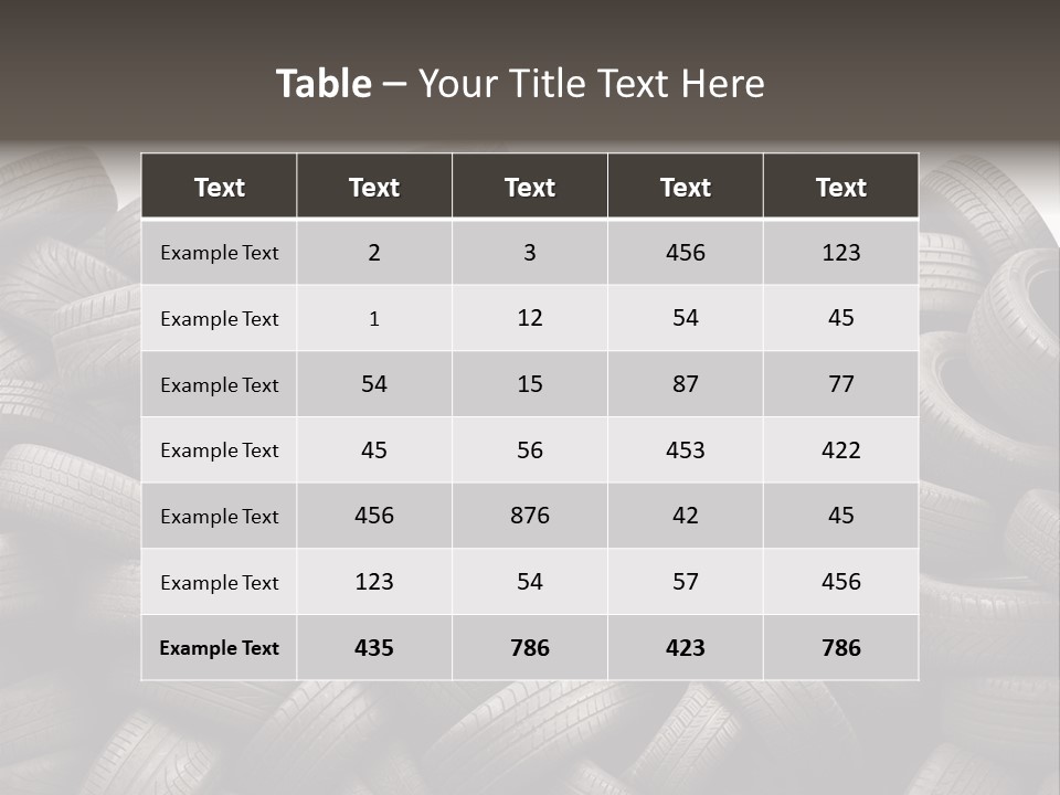 Rotate Tires PowerPoint Template