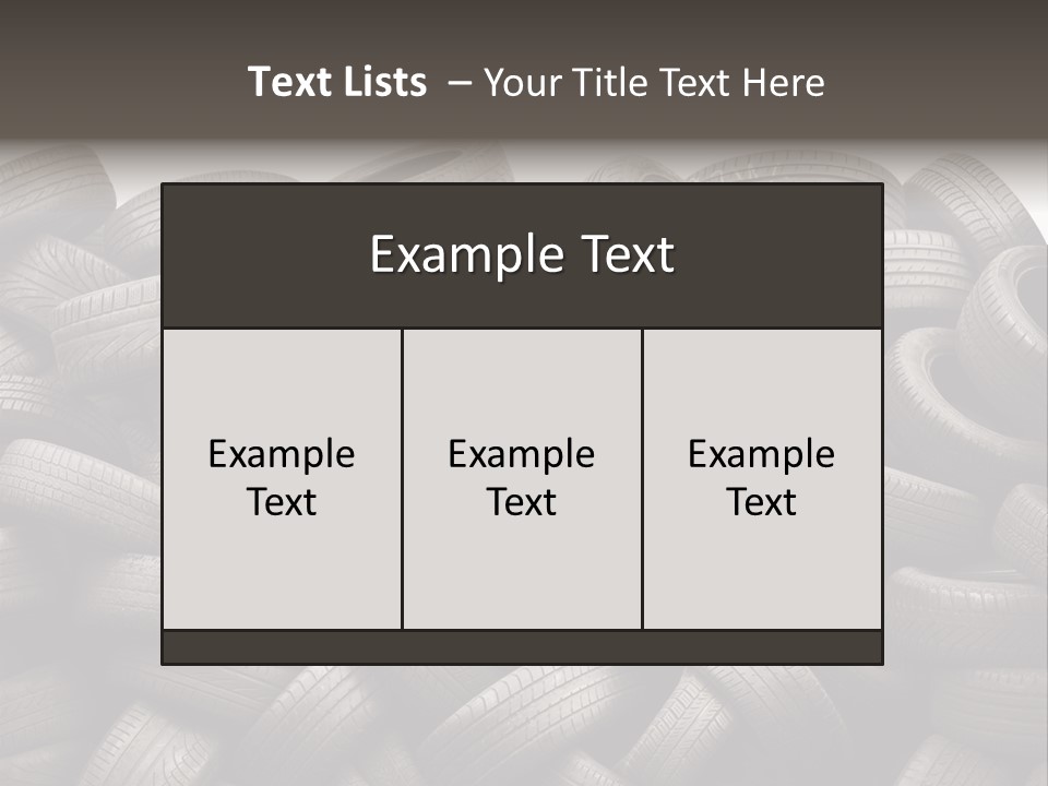 Rotate Tires PowerPoint Template