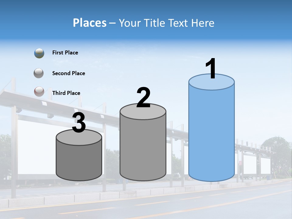 White Sidewalk Site PowerPoint Template