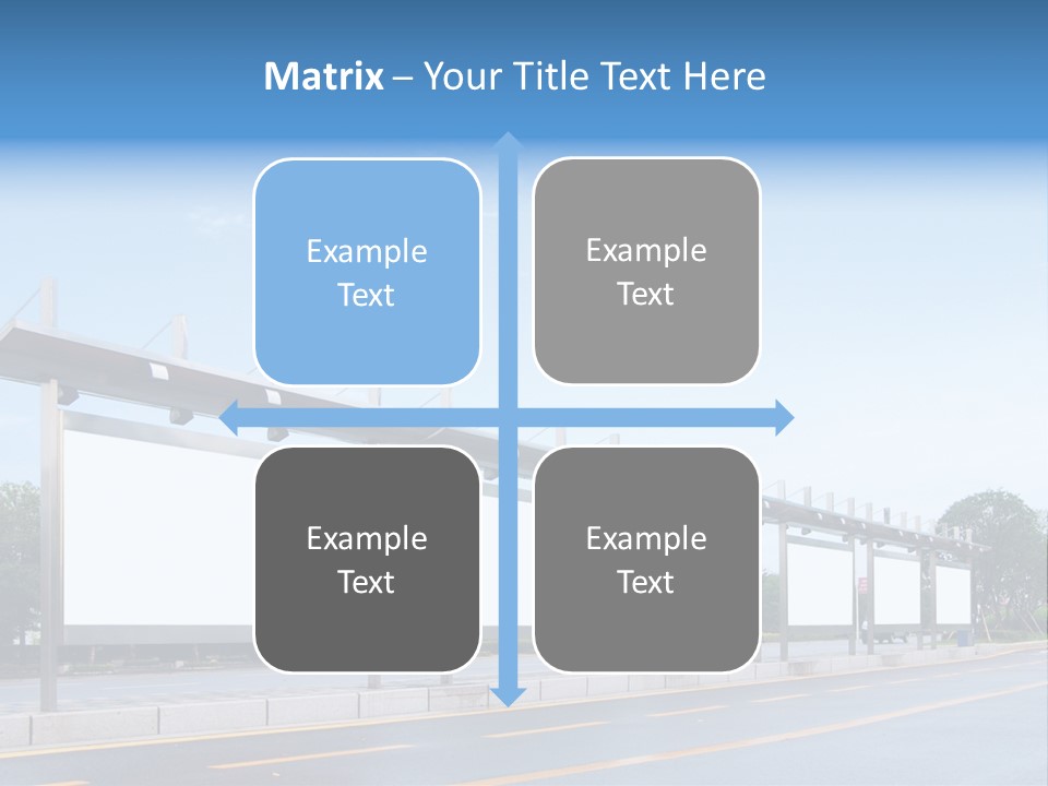 White Sidewalk Site PowerPoint Template