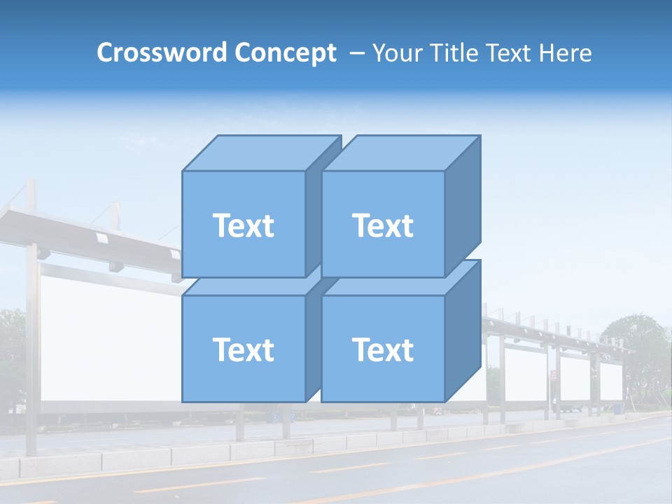 White Sidewalk Site PowerPoint Template
