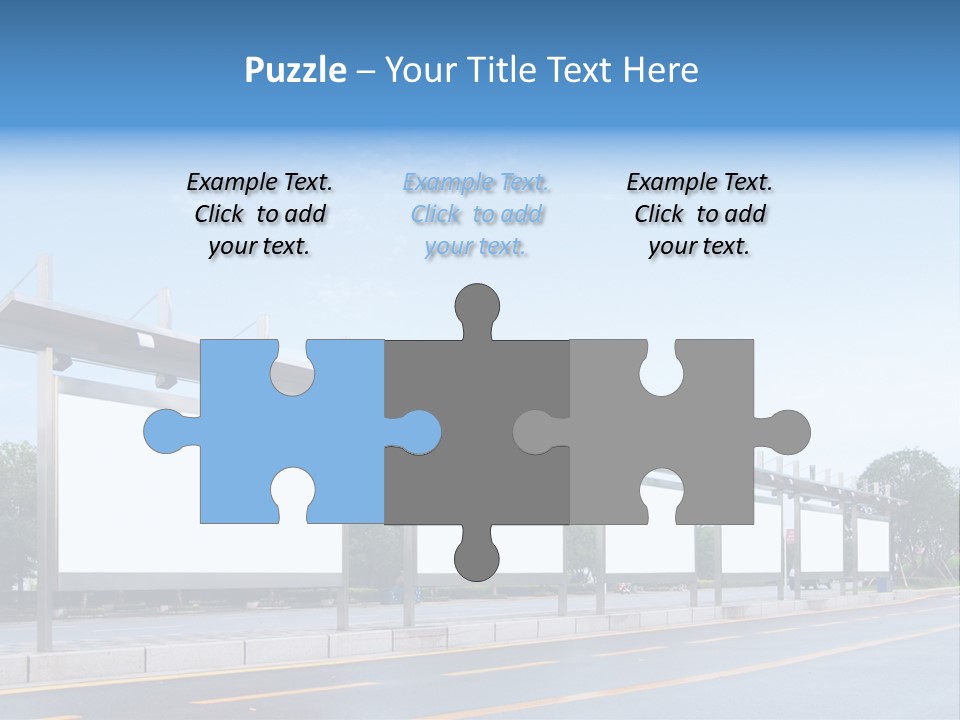 White Sidewalk Site PowerPoint Template