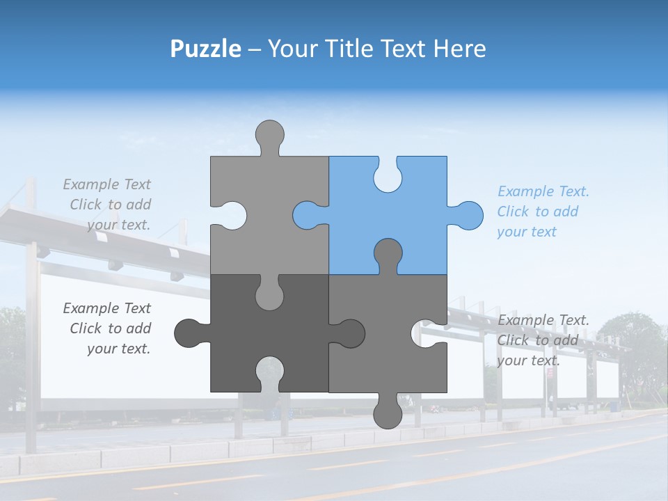 White Sidewalk Site PowerPoint Template