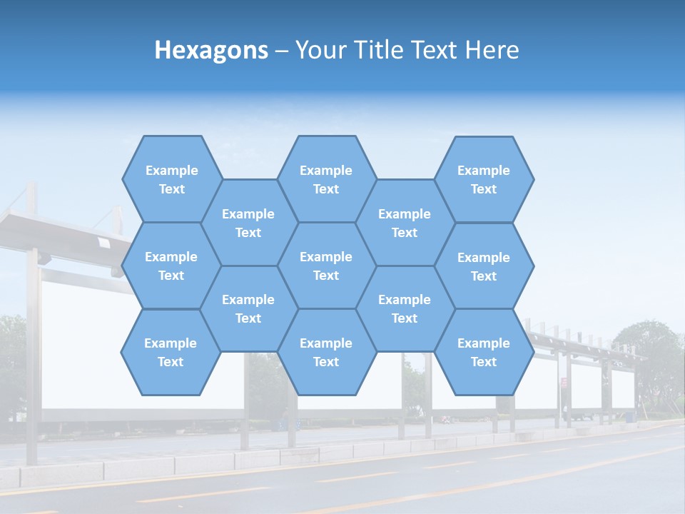 White Sidewalk Site PowerPoint Template