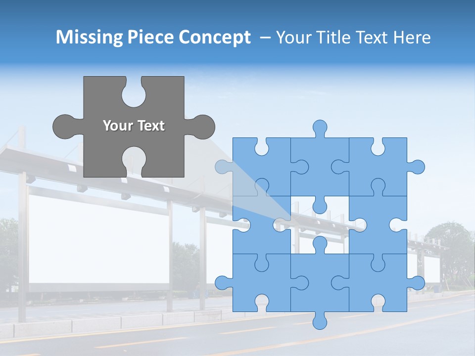 White Sidewalk Site PowerPoint Template