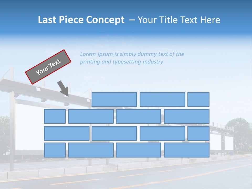 White Sidewalk Site PowerPoint Template