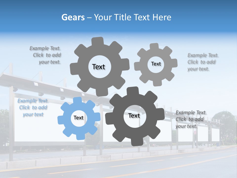 White Sidewalk Site PowerPoint Template