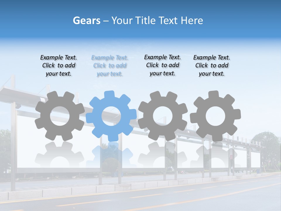 White Sidewalk Site PowerPoint Template