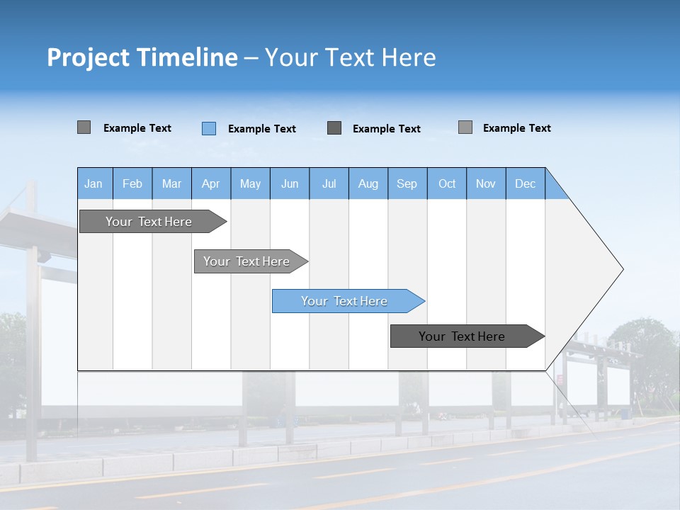 White Sidewalk Site PowerPoint Template