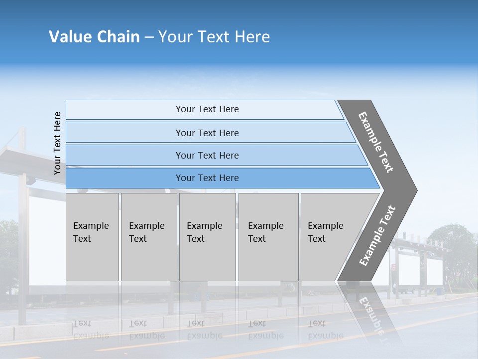 White Sidewalk Site PowerPoint Template