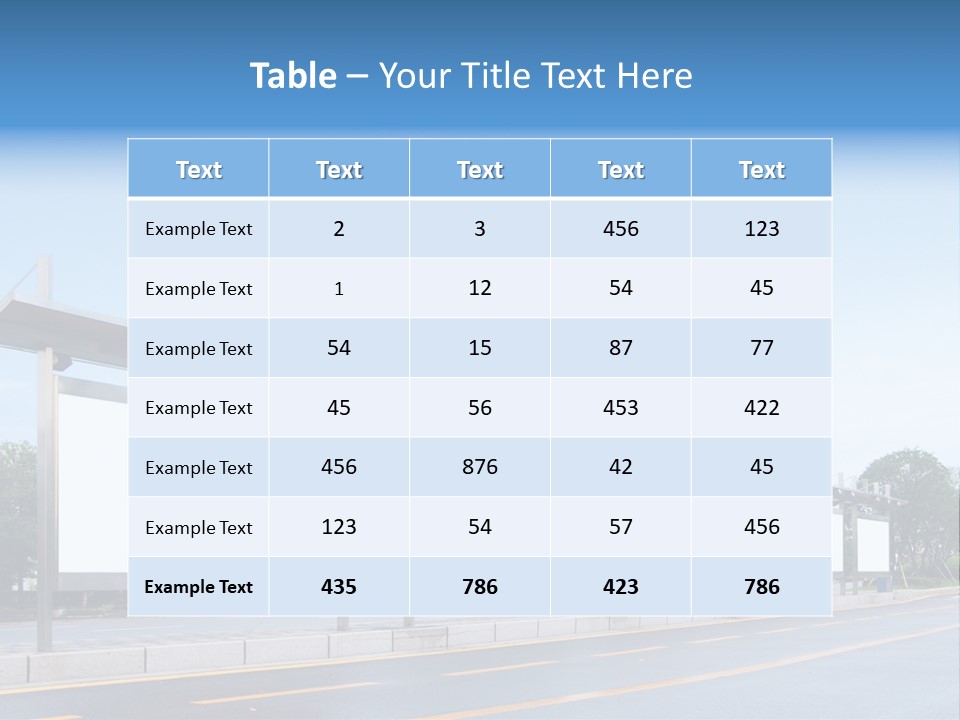 White Sidewalk Site PowerPoint Template