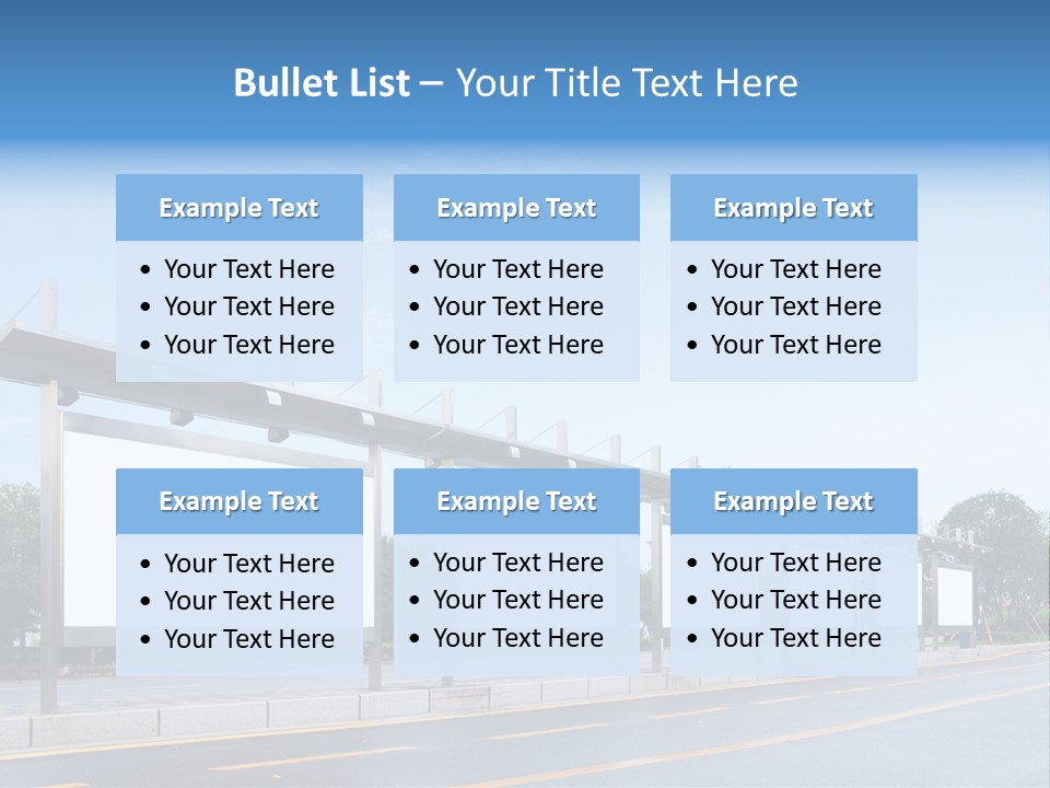 White Sidewalk Site PowerPoint Template
