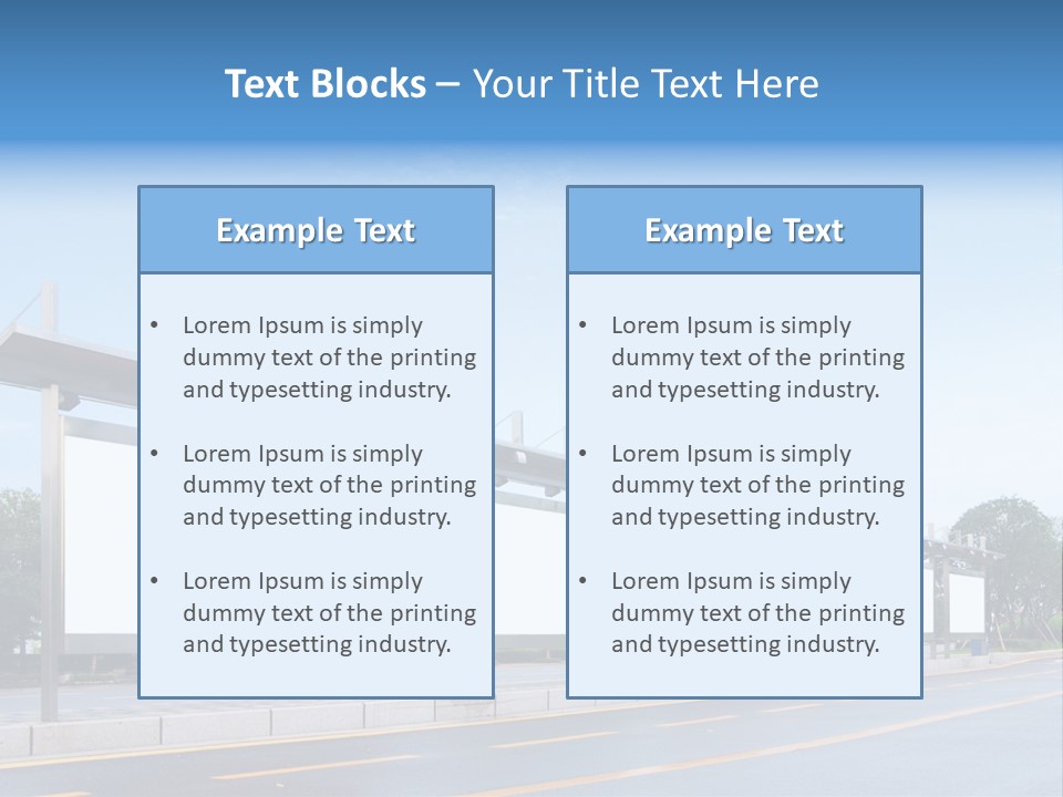 White Sidewalk Site PowerPoint Template