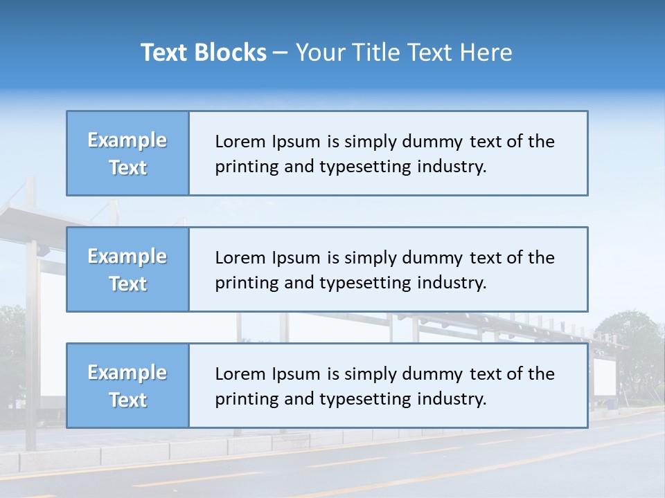 White Sidewalk Site PowerPoint Template