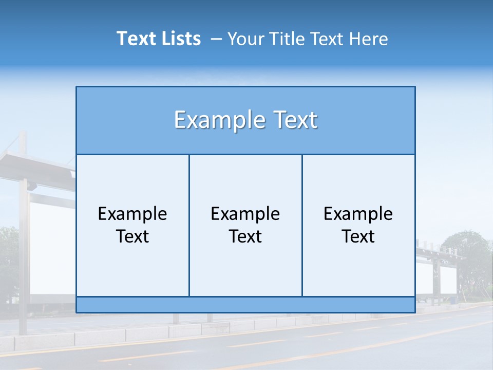 White Sidewalk Site PowerPoint Template