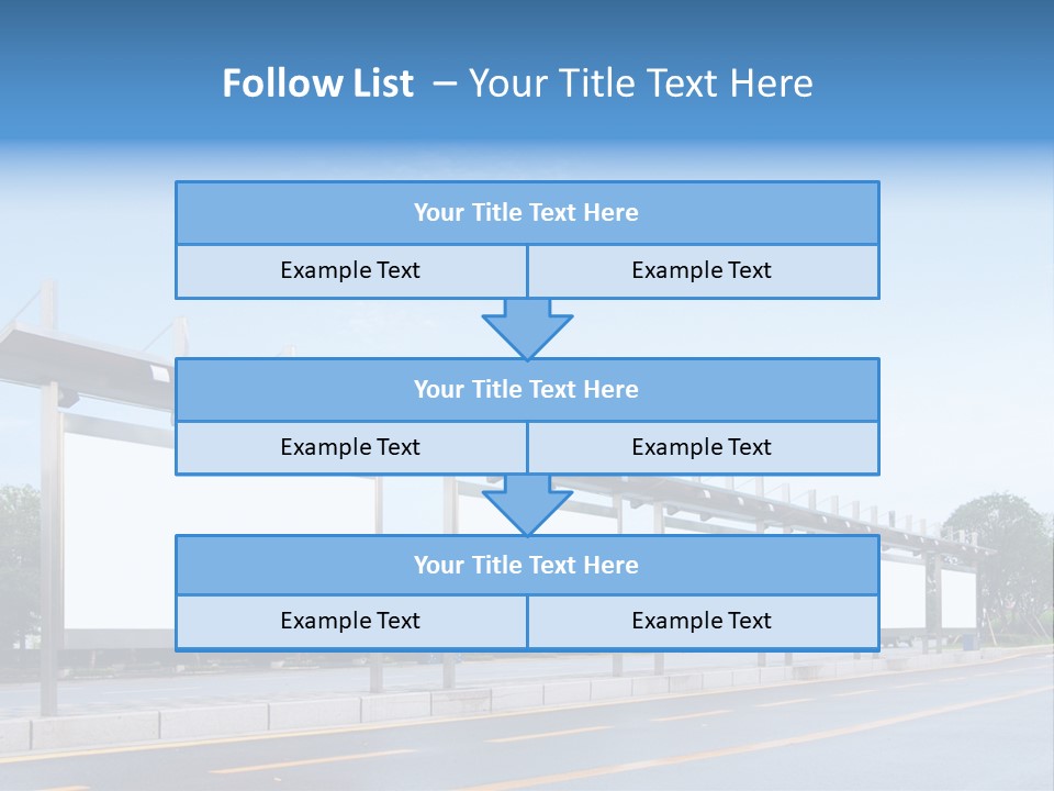 White Sidewalk Site PowerPoint Template
