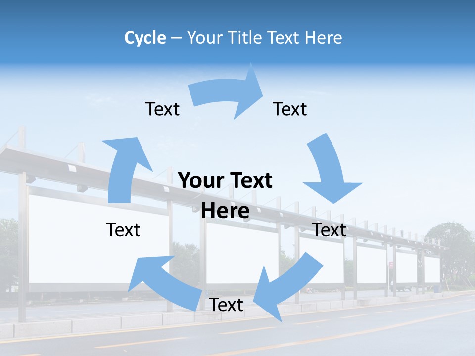 White Sidewalk Site PowerPoint Template