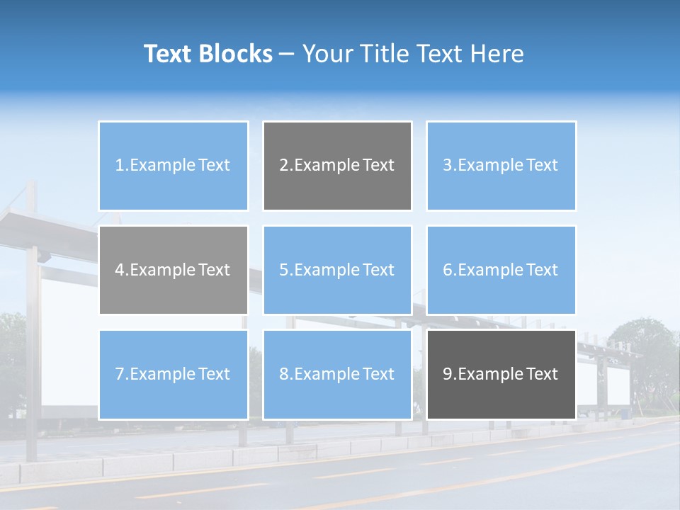 White Sidewalk Site PowerPoint Template