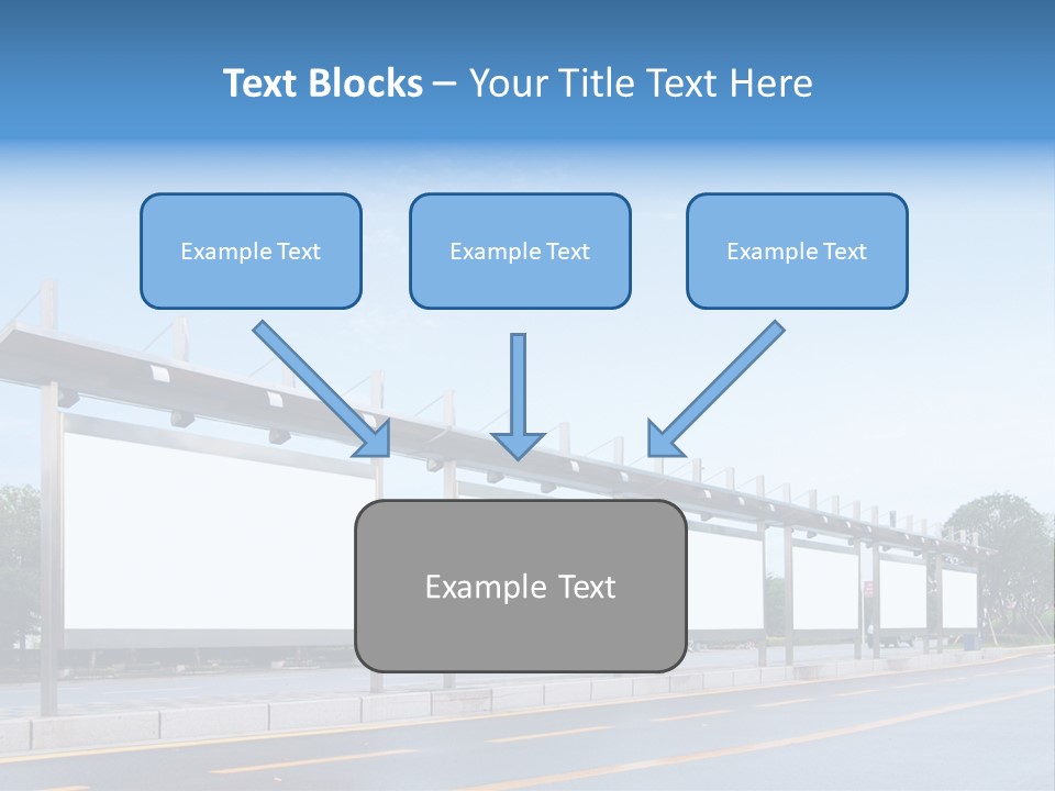 White Sidewalk Site PowerPoint Template